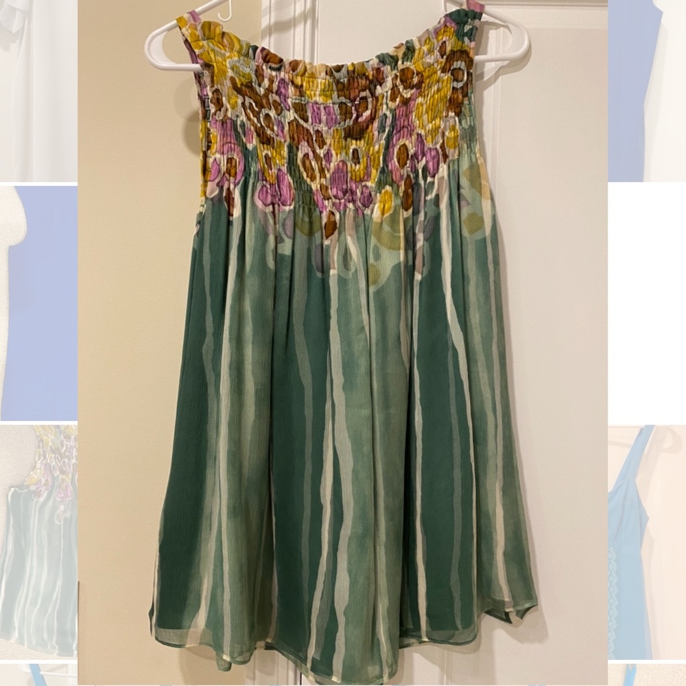 Diane von Furstenberg - 100% Silk Patterned Top